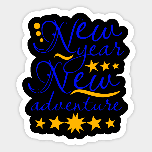 New year new adventure Sticker by lydiaStore